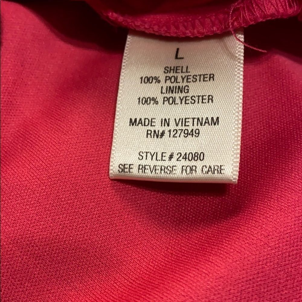 Lace Cocktail Dress Black Lace Deep Pink‎ sz L - Picture 2 of 11